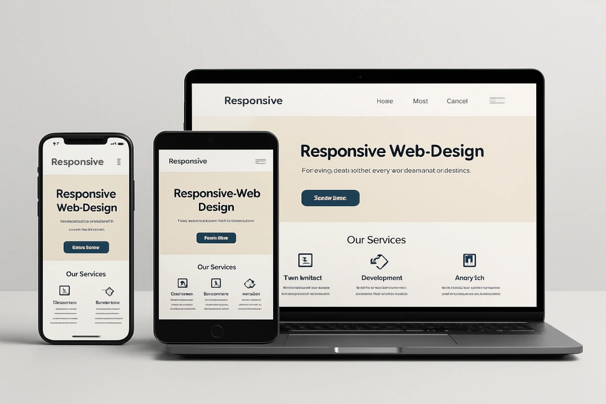 Affichage adaptatif d’un site responsive sur mobile, tablette et desktop