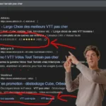 Capture de page de résultats de google présentant des données structurées engageantes