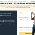 Page de vente de la formation IA de Livementor finançable par CPF