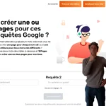 Interface de l’outil 12Pages pour l'analyse de mots-clés