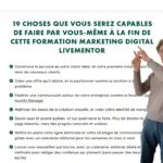 Capture d'écran de la page de présentation du programme de formation "Marketing digital" de Livementor