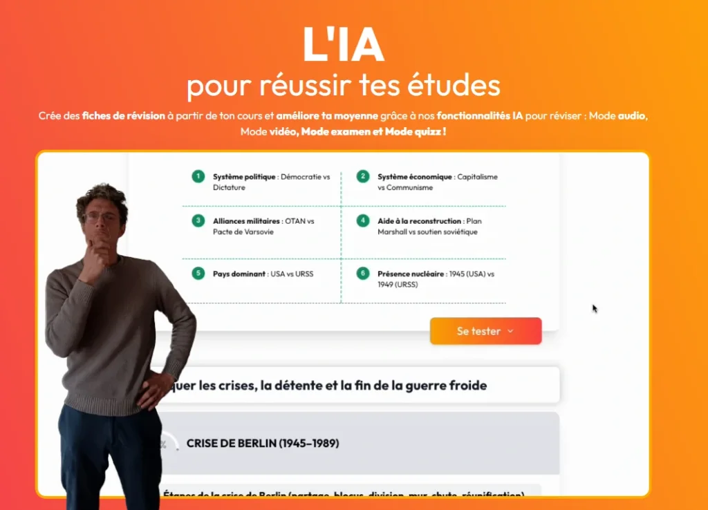 Page d'accueil de Leo AI, qui laisse Fabien Pusset sceptique quant à uyne utilisation professionnelle de l'outil