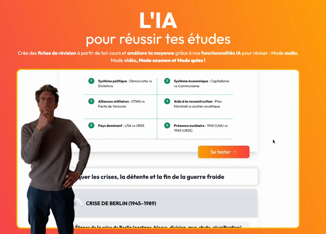 Page d'accueil de Leo AI, qui laisse Fabien Pusset sceptique quant à uyne utilisation professionnelle de l'outil