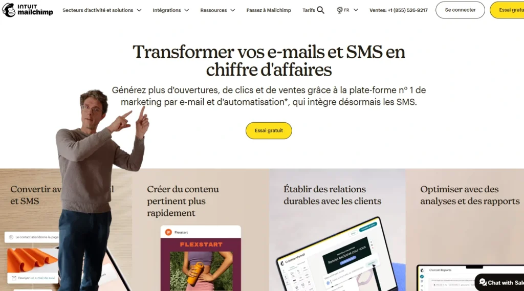 Mailchimp, un outil d'emailing connu et reconnu, même si je ne l'utilise pas personnellement