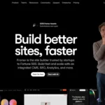 Page d'accueil du site de Framer, l'outil de conception de site web no code