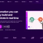 Page d'accueil du site du saas Make