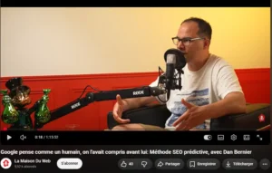 Dan Bernier, expert SXO invité par la chaîne LaMaisonDuWeb