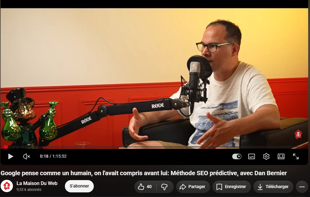 Dan Bernier, expert SXO invité par la chaîne LaMaisonDuWeb