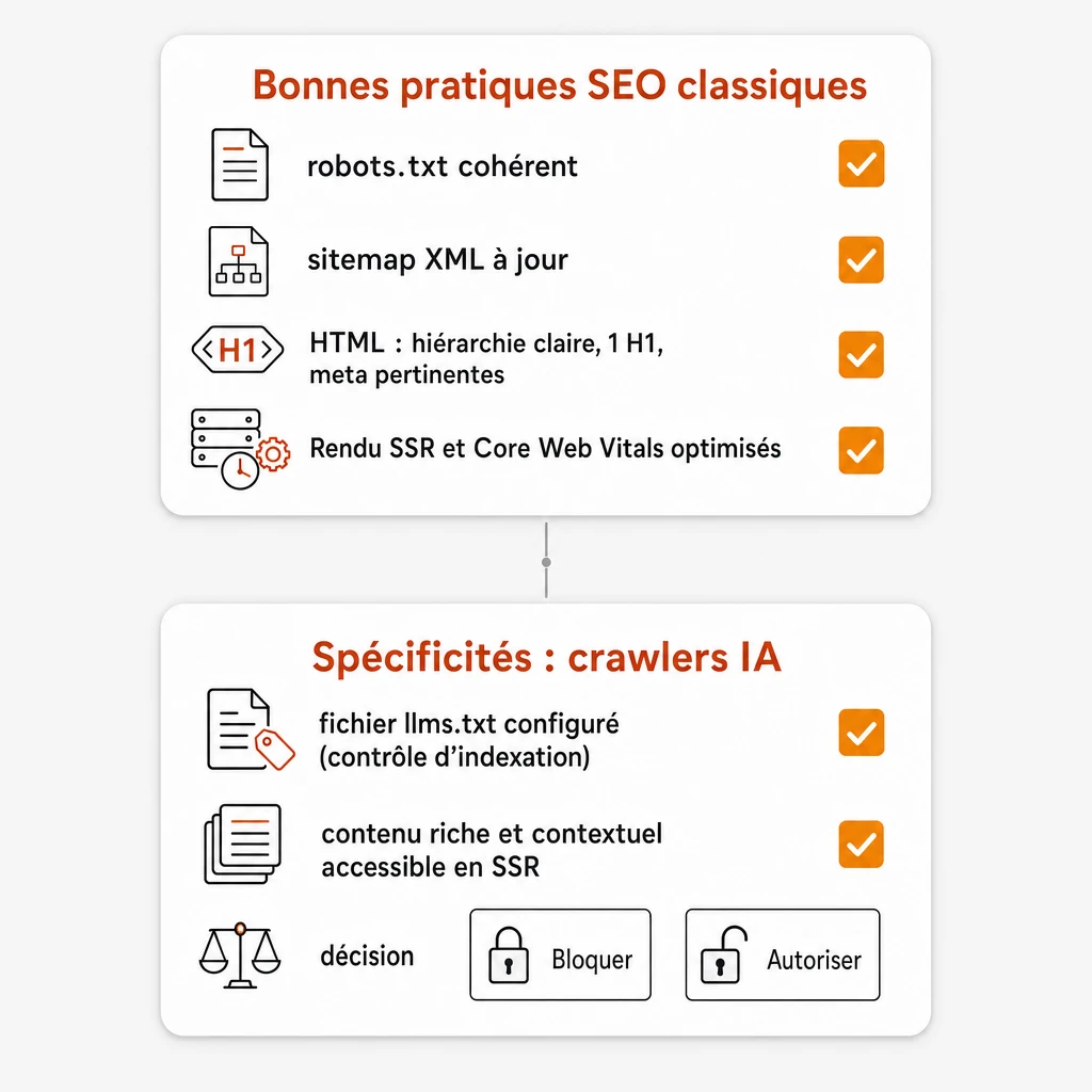 Checklist d'optimisation pour crawlers en 2026